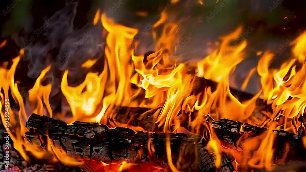 a fire burning a fire burning