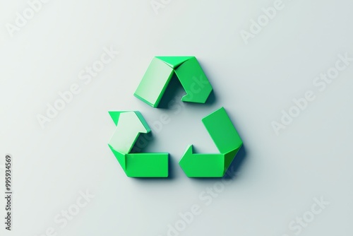 Innovative Eco-Friendly Design of a Recycle Symbol Highlighting Sustainability and Environmental Awareness in Modern Aesthetics