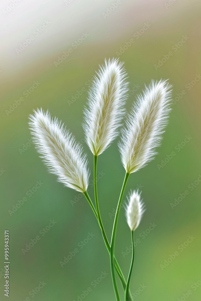  a specific grass or herb on the field, background is nature.
