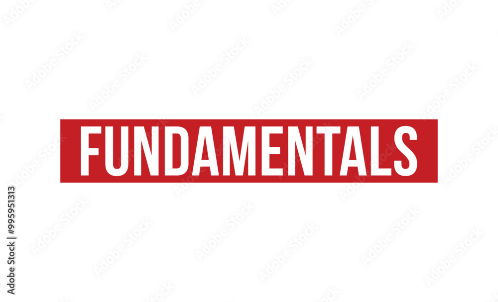 Fundamentals red rubber stamp vector design. Fundamentals red rubber stamp vector design.