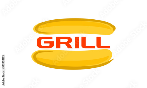 Creative Grill logo design template