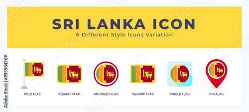Sri lanka icon set pack vector illustration.