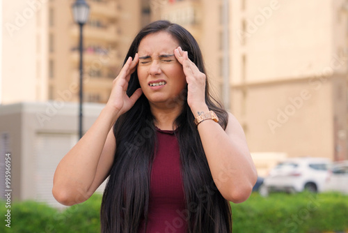 Indian Woman Having  Headache, Migraine