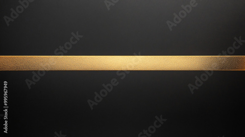 A gold line on black background.