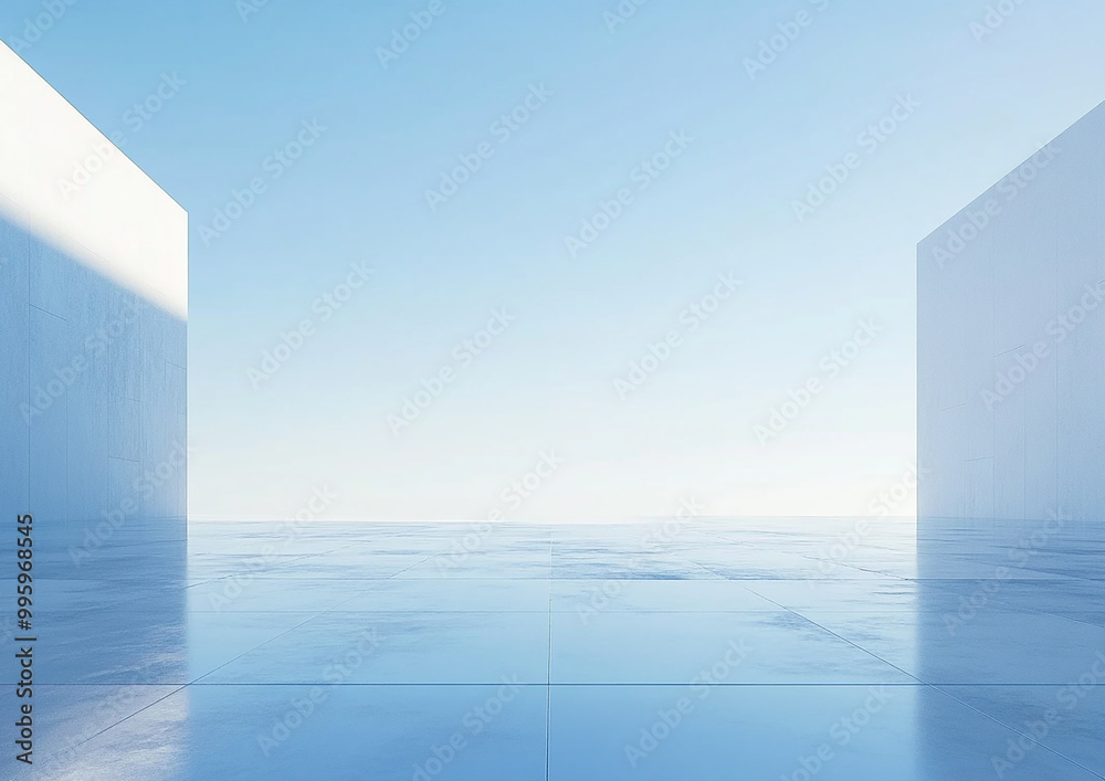 Abstract 3d rendering minimalist style architectural space scene Abstract 3d rendering minimalist style architectural space scene