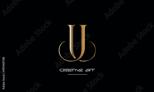 JJ, J abstract letters logo monogram
