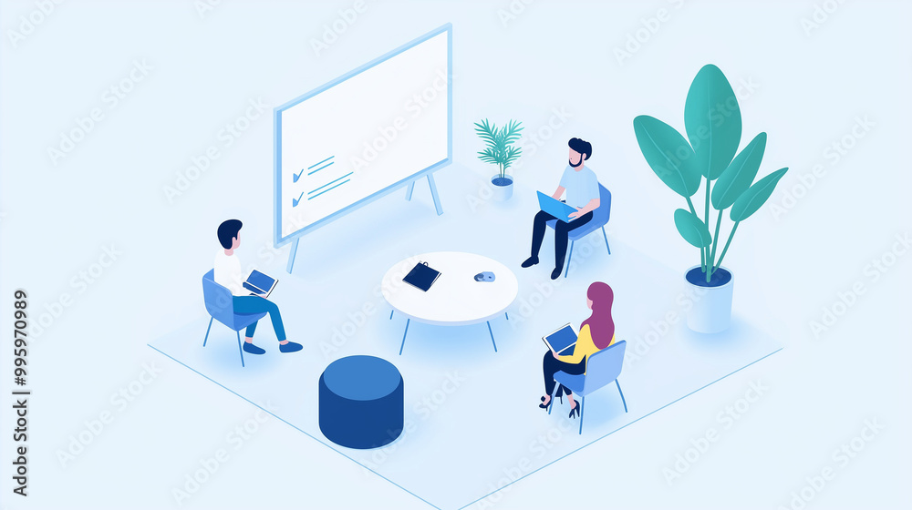 Virtual classroom with interactive whiteboard and engaged students modern education technology, e-learning, education, virtual teaching Virtual classroom with interactive whiteboard and engaged students modern education technology, e-learning, education, virtual teaching
