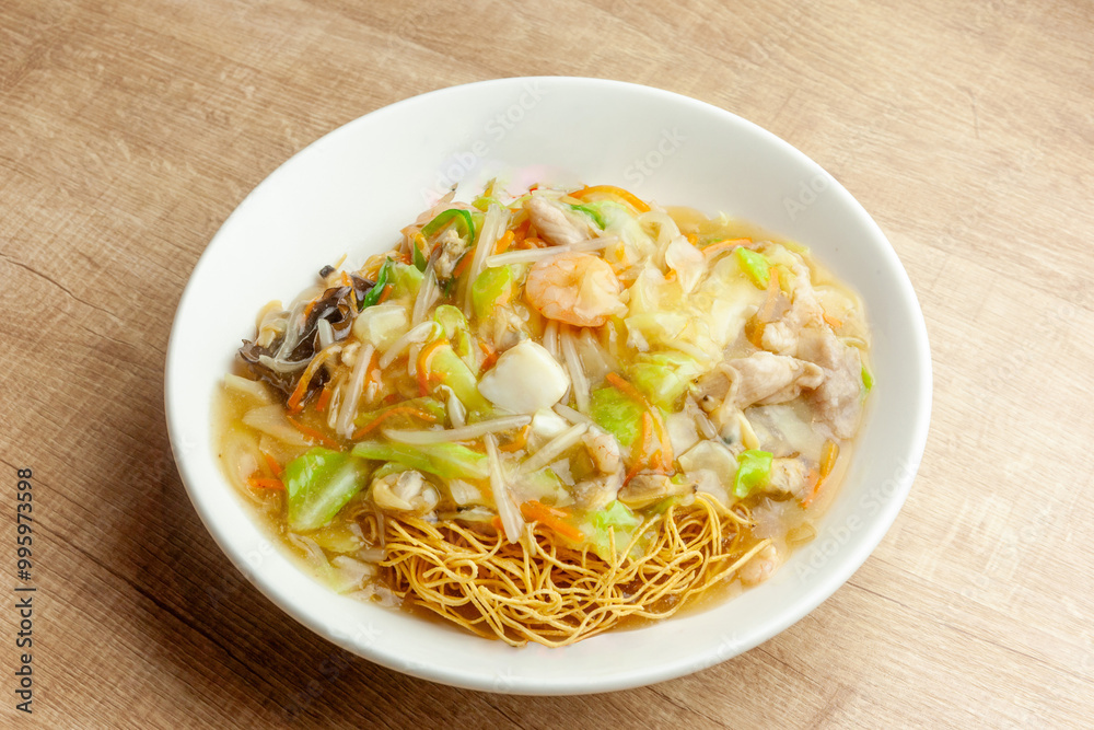 五目皿うどん 五目皿うどん