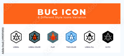 Bug symbol icon vector. symbol illustration