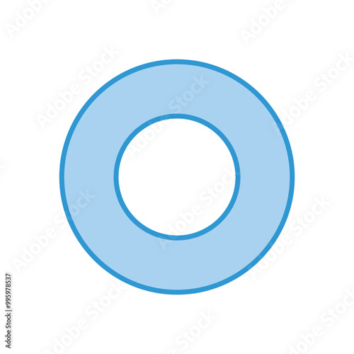 Letter O icon vector stock illustration