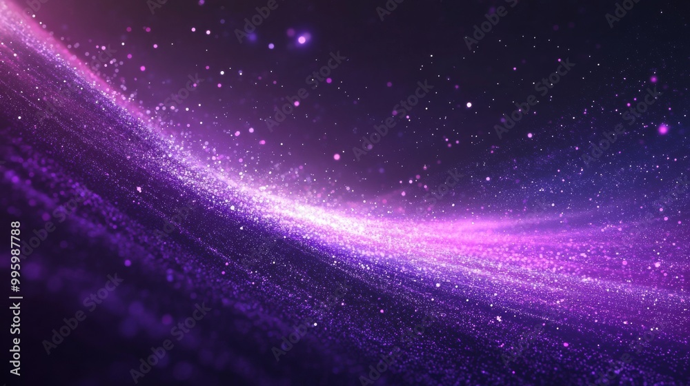 Fototapeta premium Purple gradient background with light particle. 4K graphic resolution.