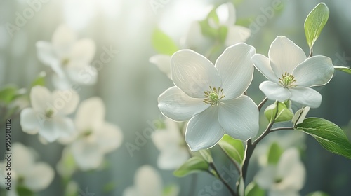 White Flowers Blooming in Spring - Nature Photography