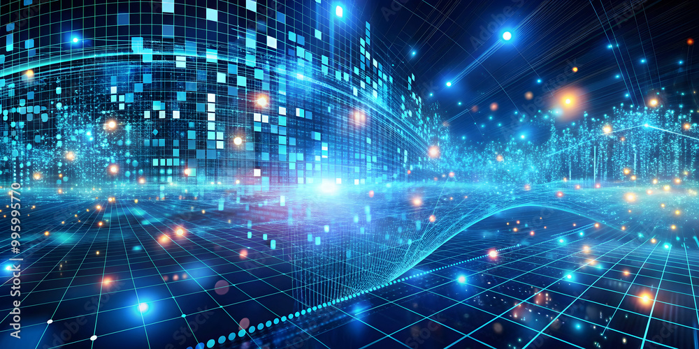 Abstract background representing vast big data in artificial intelligence, big data Abstract background representing vast big data in artificial intelligence, big data