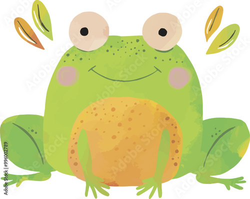 hand drawn doodle frog vector image