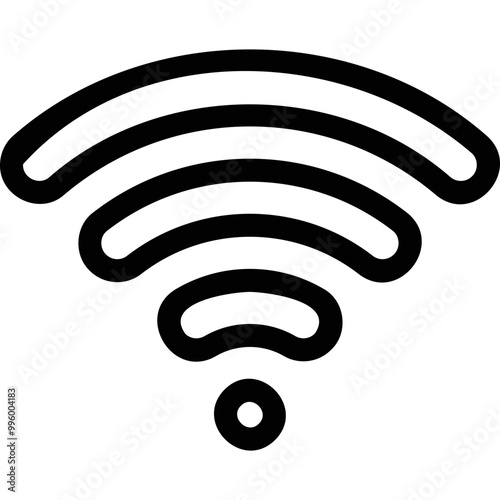 Simple vector icon wifi
