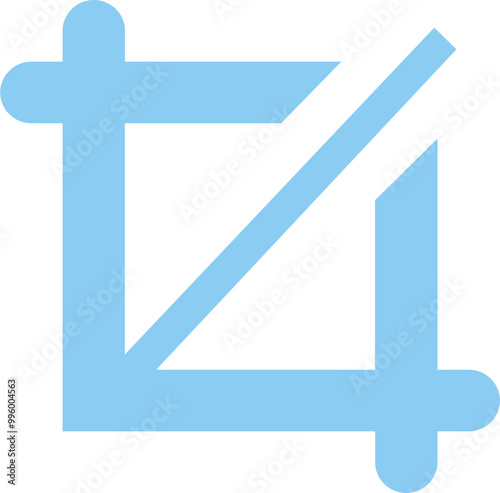 Image crop icon vector design