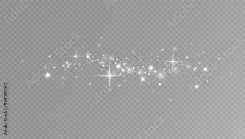 Light effect with glitter particles.Christmas dust.White sparks shine with special light.
Decoration for cards
,cover,magazines,birthday,
