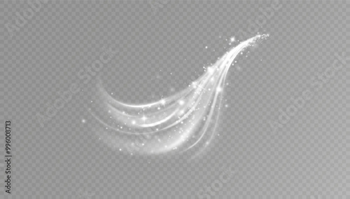 Texture of cold winter wind. Holiday vector snowstorm. Christmas cold snowstorm effect.Light effect.