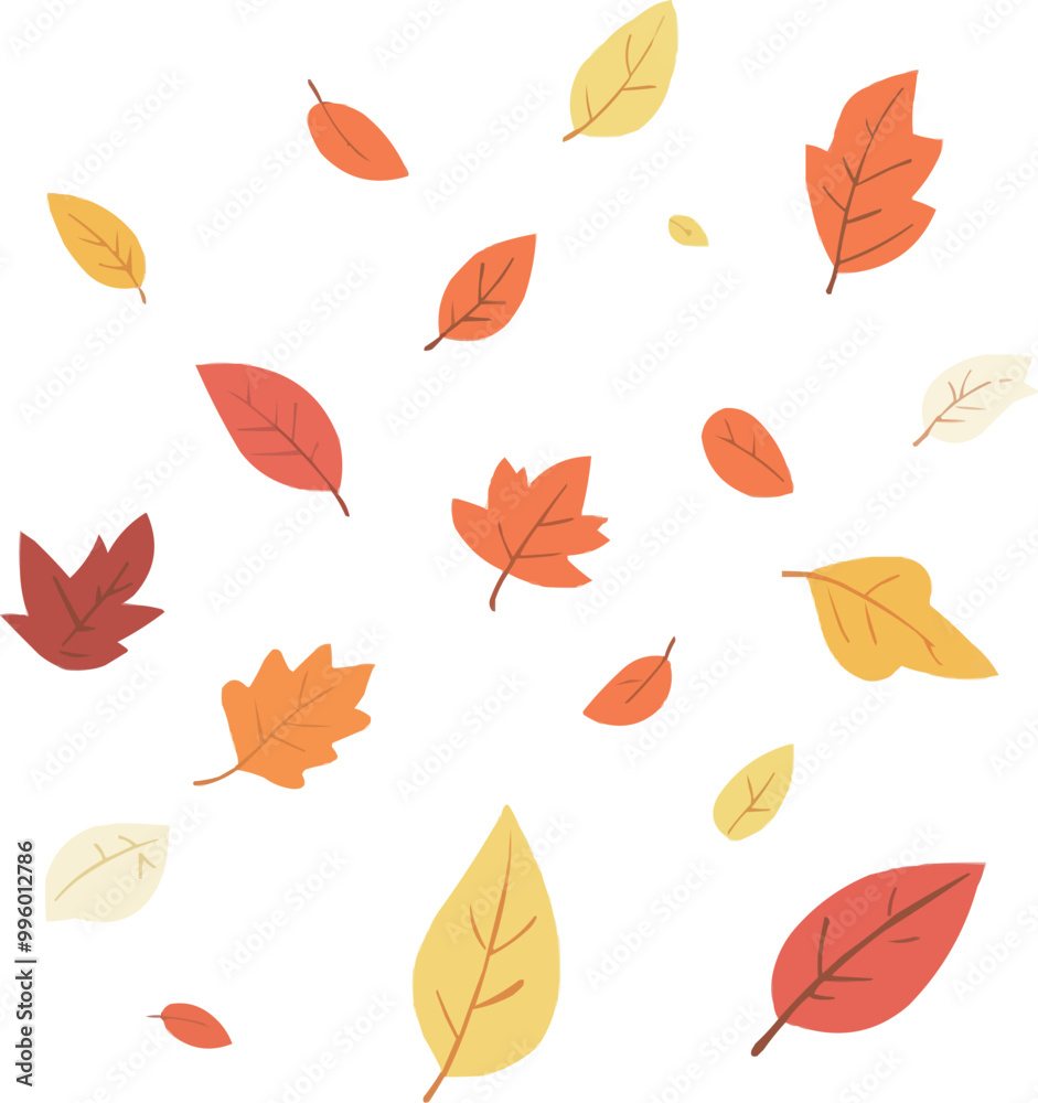 Obraz premium Falling Autumn Leaves