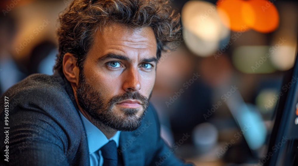 Confident Businessman Looking at Camera Confident Businessman Looking at Camera