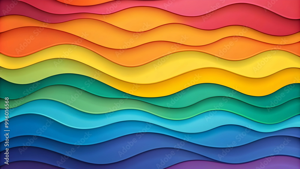 Simple paper cut style technique with multicolored waves textured background , paper cut, multicolored, waves Simple paper cut style technique with multicolored waves textured background , paper cut, multicolored, waves