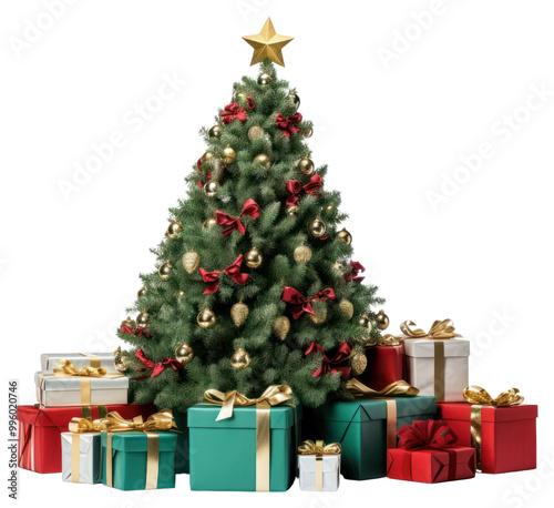 PNG Christmas tree box plant.