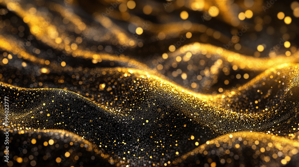 Black Friday background, rich, golden