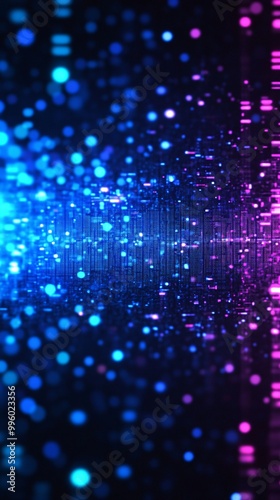 Wallpaper Mural digital waves, ai, data, blue, gradation Background image Torontodigital.ca