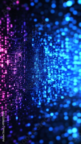 Wallpaper Mural digital waves, ai, data, blue, gradation Background image Torontodigital.ca