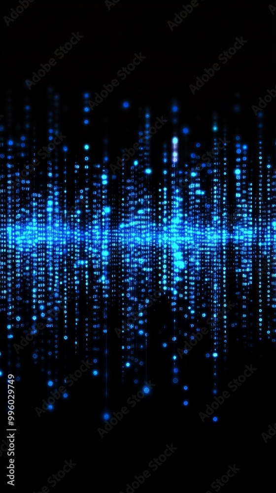 digital waves, ai, data, blue, gradation Background image digital waves, ai, data, blue, gradation Background image