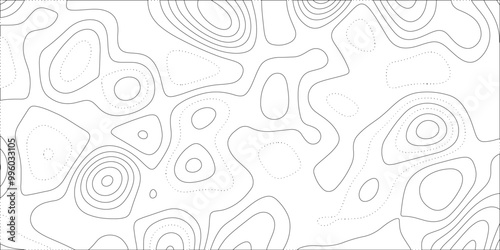 Abstract lines background. Contour maps. Vector illustration. The stylized height of the topographic map contour in lines and contours isolated on transparent. technology topo landscape grid map text