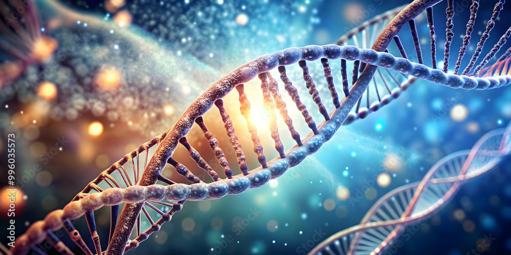 Abstract double helix surrounded by dynamic cytoplasm elements showcasing genetic traits and DNA, DNA Abstract double helix surrounded by dynamic cytoplasm elements showcasing genetic traits and DNA, DNA