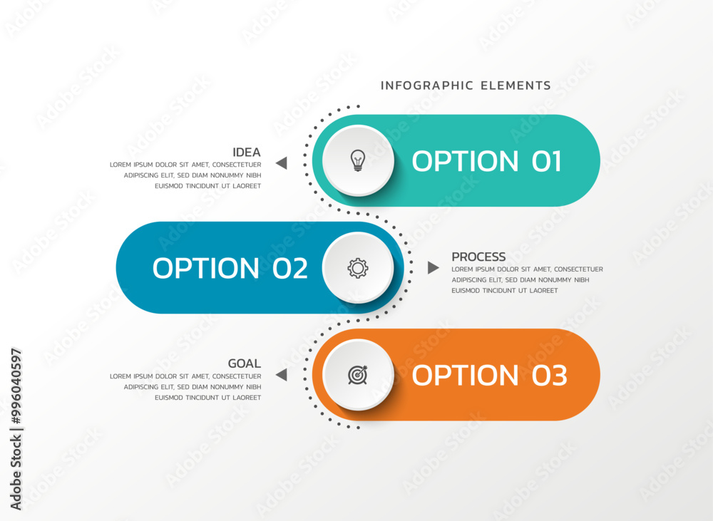 Modern infographics business template design Modern infographics business template design