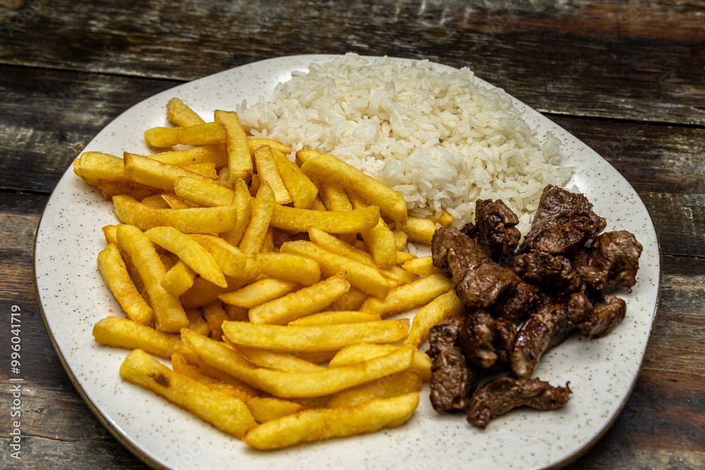 Delicious dish of food served in a restaurant. Delicious dish of food served in a restaurant.