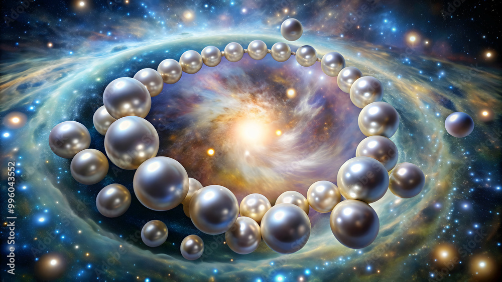 Beautiful pearls emerging from a cosmic explosion , universe, expansion, pearls, big bang, beautiful, cosmic Beautiful pearls emerging from a cosmic explosion , universe, expansion, pearls, big bang, beautiful, cosmic