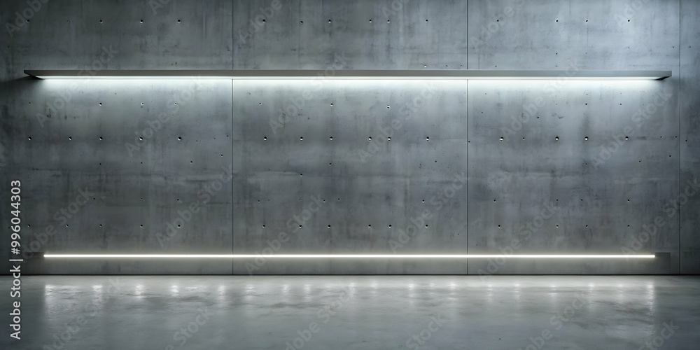 Simple luxury grey concrete wall with neon light, minimal style. luxury wallpaper, luxury, minimalist, high-end Simple luxury grey concrete wall with neon light, minimal style. luxury wallpaper, luxury, minimalist, high-end