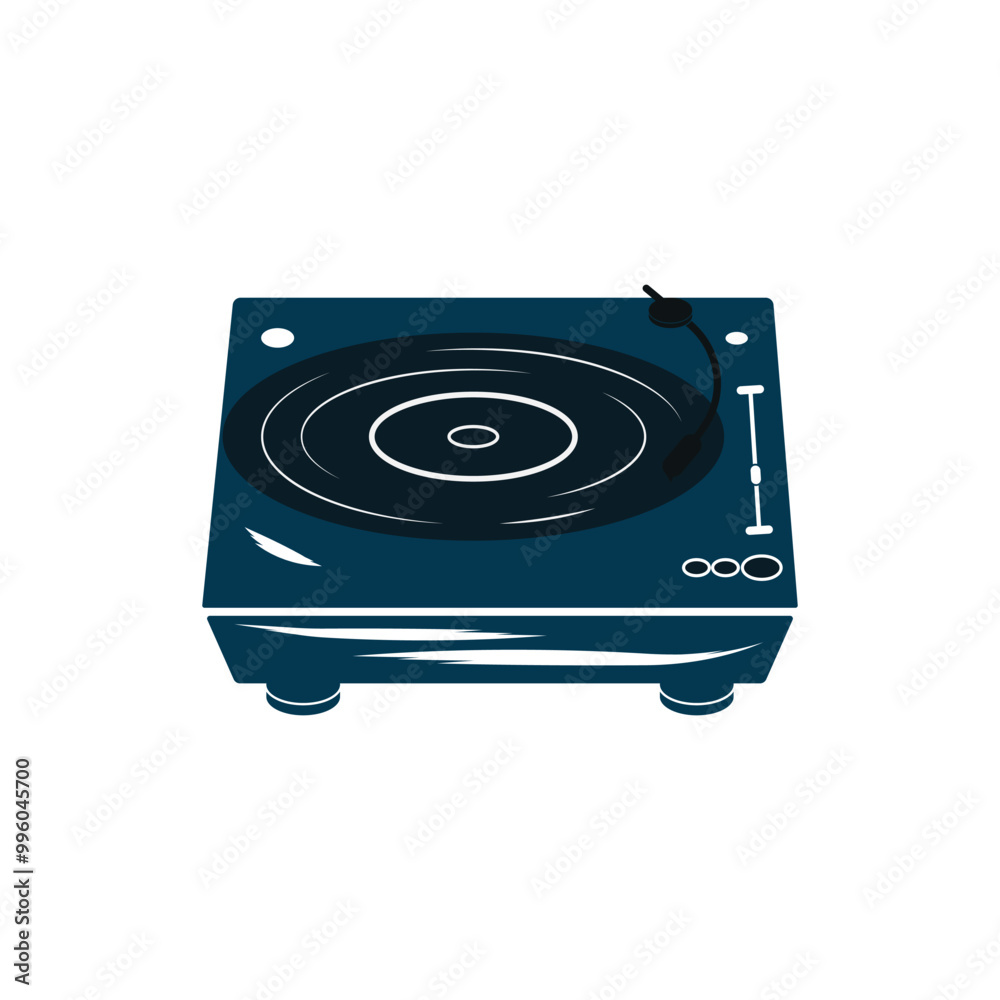 Fototapeta premium Vinyl music record icon vector