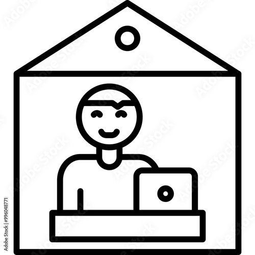 Remote Work Icon