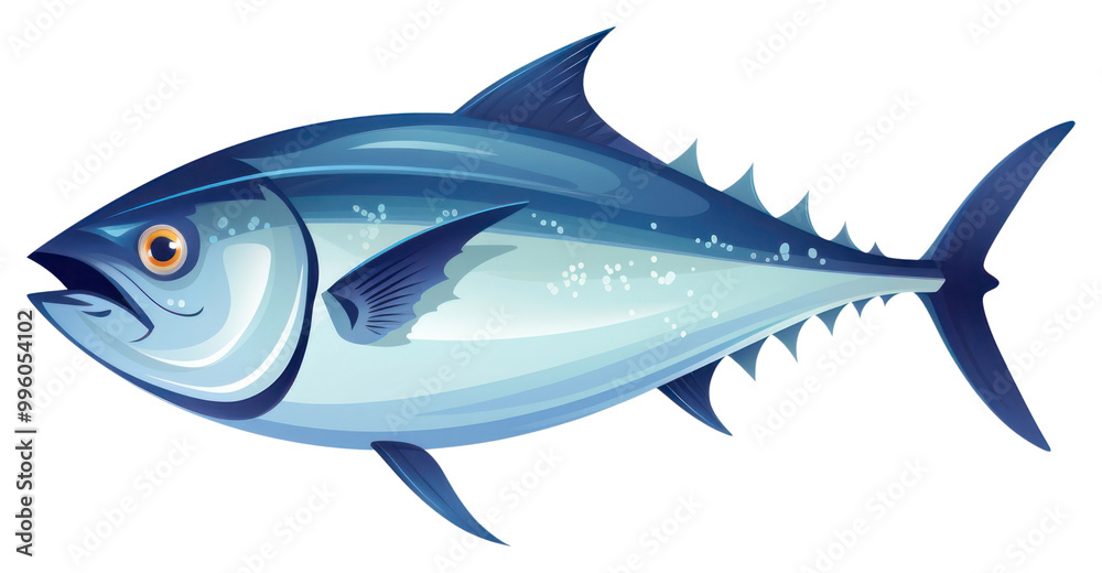 Obraz premium PNG Tuna fish animal white background seafood.