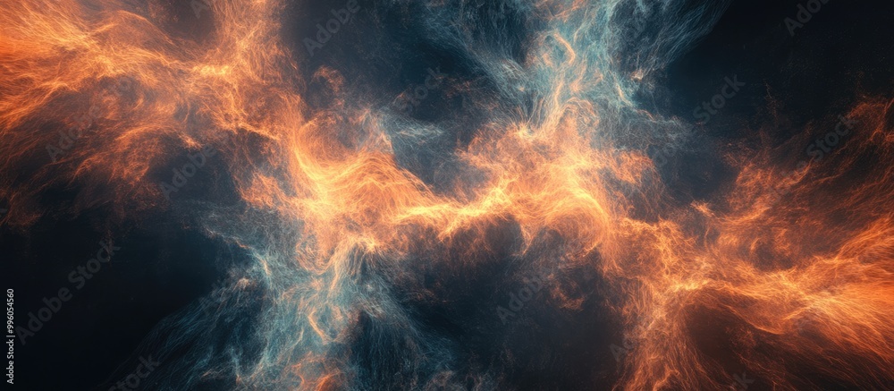 Fototapeta premium Abstract background in a digital visualization