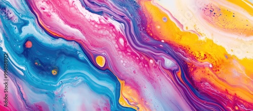 Wallpaper Mural Abstract acrylic background featuring marble texture and paint strokes on paper Ideal for web and game design as a wallpaper Macro view of hand painted art with a surrealistic feel Torontodigital.ca