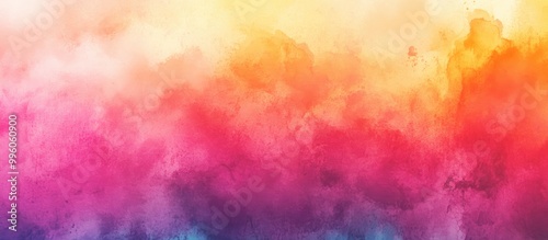 Vibrant abstract background featuring a colorful gradient with textured watercolor effects A modern multi hued design showcasing dynamic variations in color and noise