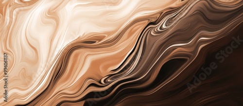 Wallpaper Mural Brown abstract design featuring bold contrasts of dark and light hues A surreal canvas in contemporary art style perfect for wallpapers projects and creative works Torontodigital.ca