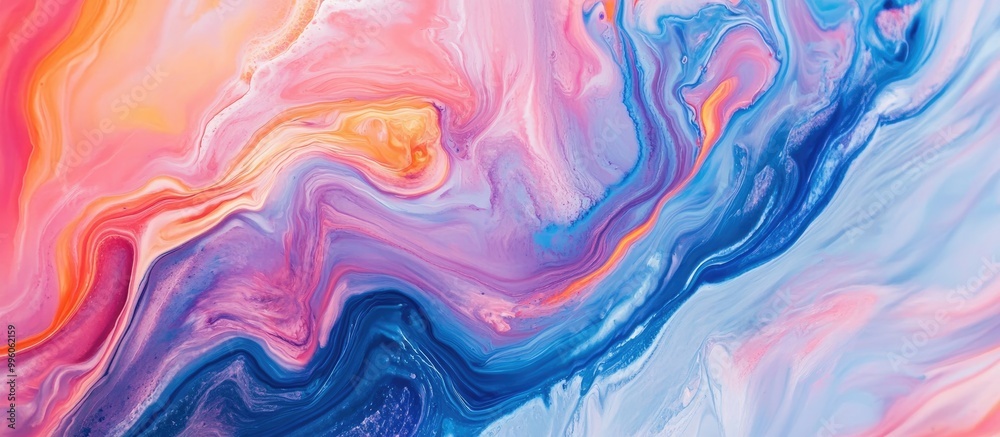 Abstract acrylic background with a marble like appearance Textured paint strokes on paper create a dreamy wallpaper suitable for web and game design Macro view of hand painted art featuring surrea