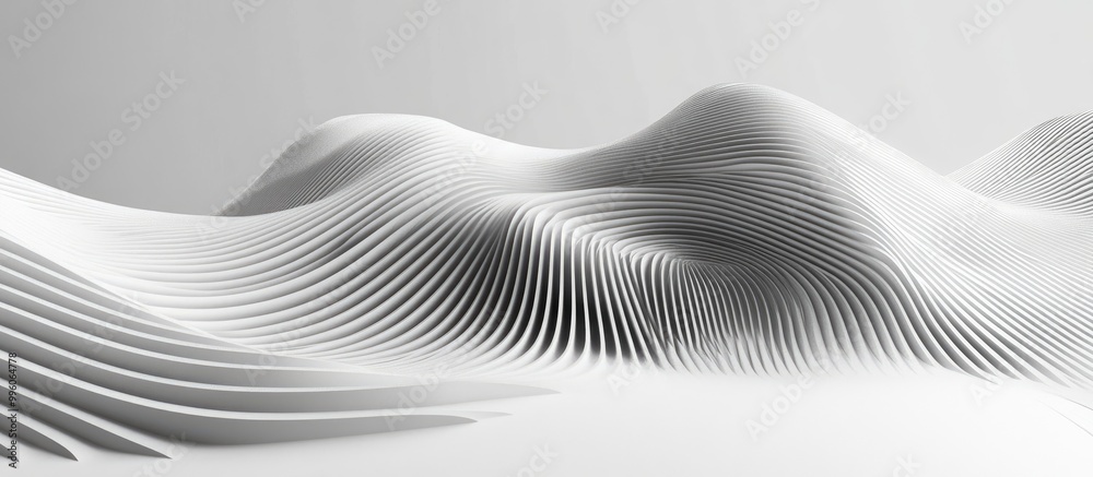 3D rendered abstract lines on a gray background showcasing a modern illustration technique 3D rendered abstract lines on a gray background showcasing a modern illustration technique