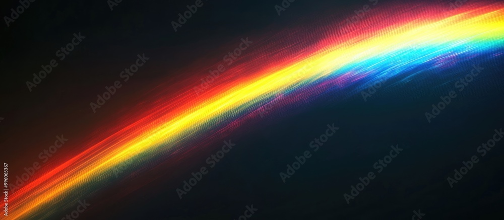 Photography of a rainbow against a black backdrop Abstract web background suitable for banners and panels Unique surreal design showcasing light dispersion Photography of a rainbow against a black backdrop Abstract web background suitable for banners and panels Unique surreal design showcasing light dispersion