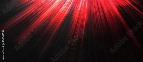 Red fantasy rays against a black backdrop