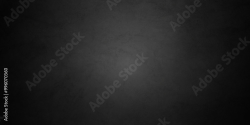 Empty dark black old wall floor background with black blackboard and chalkboard texture. Dark black concrete wall texture element vintage grunge charcoal paint rough, distress backdrop background.