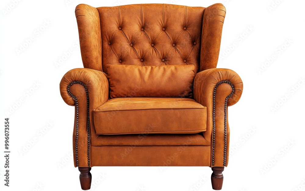 Fototapeta premium Armchair isolated on white background 