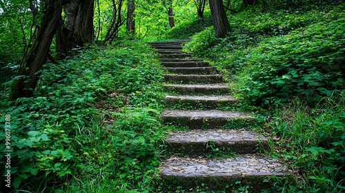 A forest where self-improvement is a path that becomes clearer and more beautiful with each step taken